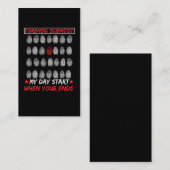 Forensic Science Fingerprint DNA rechercheur Visitekaartje (Voorkant / Achterkant)