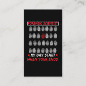 Forensic Science Fingerprint DNA rechercheur Visitekaartje (Voorkant)