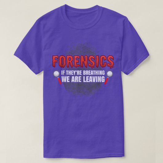Forensic Science Funny Crime Scene Evidence DNA Cr T-shirt (Design voorkant)