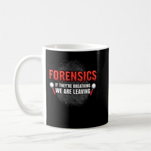Forensic Science Funny Crime Scene Evidon DNA Cr Koffiemok (Links)