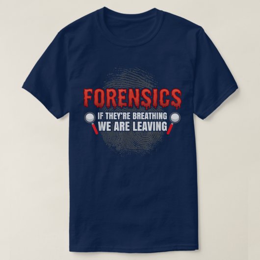 Forensic Science Funny Crime Scene Evidon DNA Cr T-shirt (Design voorkant)