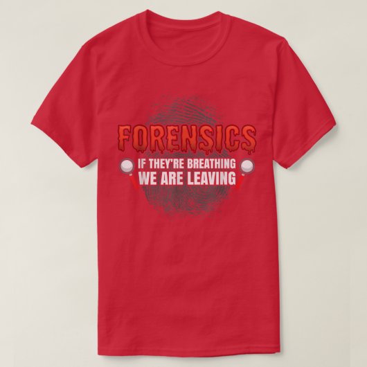 Forensic Science Funny Crime Scene Evidon DNA Cr T-shirt (Design voorkant)