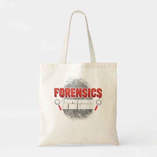 Forensic Science Funny Crime Scene Evidon DNA Cr Tote Bag (Achterkant)