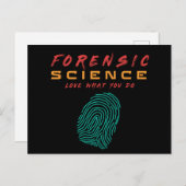 FORENSIC SCIENCE HOUDT VAN WAT JE DOET - #labour Briefkaart (Voorkant / Achterkant)