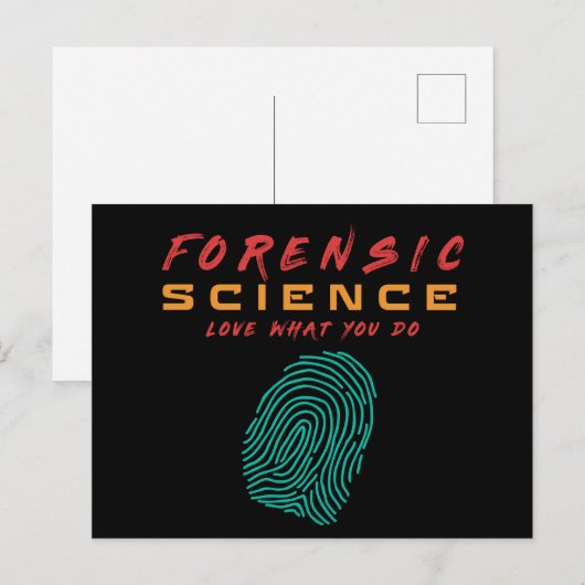 FORENSIC SCIENCE HOUDT VAN WAT JE DOET - #labour Briefkaart (Voorkant / Achterkant)