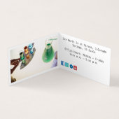 Forensic Science Premium Pearl gevouwen Visitekaartje (Binnen)