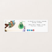 Forensic Science Premium Pearl gevouwen Visitekaartje (Binnenkant ongevouwen)