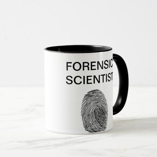 Forensic Scientist Coffee Mok (Voorkant rechts)