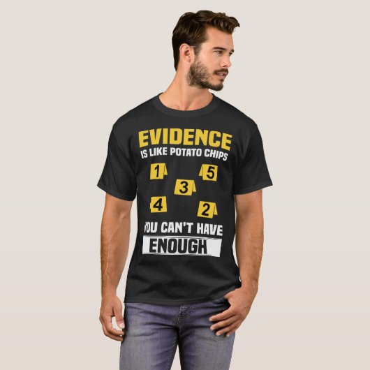 Forensic Scientist Criminology Coroner & Forensic  T-shirt (Voorkant volledig)