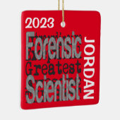 Forensic Scientist Extraordinaire CUSTOM Keramisch Ornament (Rechts)