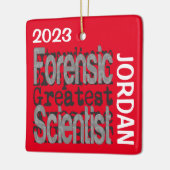Forensic Scientist Extraordinaire CUSTOM Keramisch Ornament (Links)