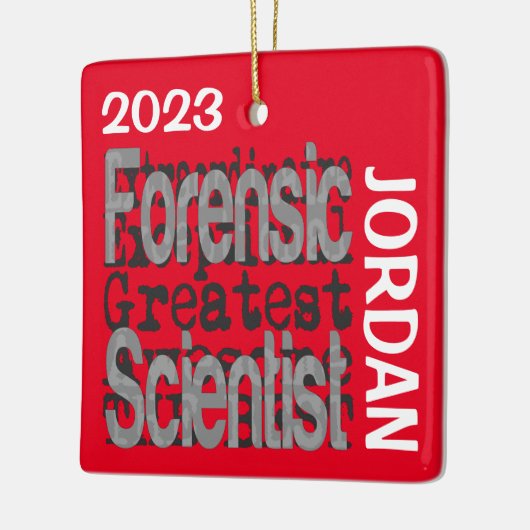 Forensic Scientist Extraordinaire CUSTOM Keramisch Ornament (Links)