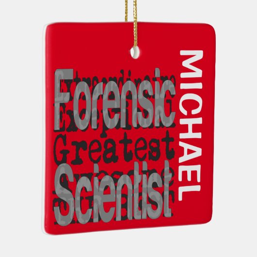 Forensic Scientist Extraordinaire CUSTOM Keramisch Ornament (Rechts)