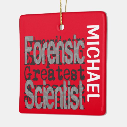 Forensic Scientist Extraordinaire CUSTOM Keramisch Ornament (Links)