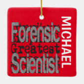 Forensic Scientist Extraordinaire CUSTOM Keramisch Ornament (Achterkant)