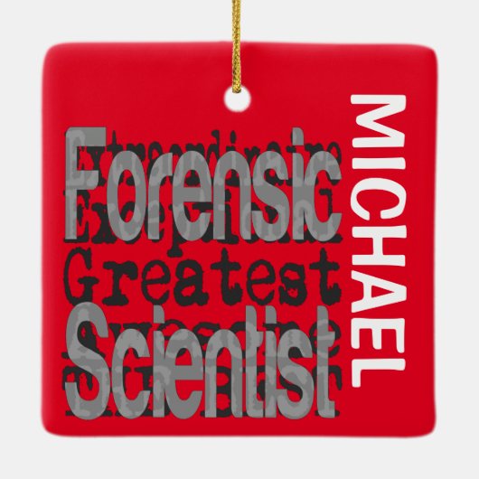 Forensic Scientist Extraordinaire CUSTOM Keramisch Ornament (Achterkant)