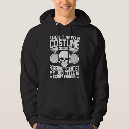 Forensic Scientist Investigation Lifetsyle Medical Hoodie (Voorkant)