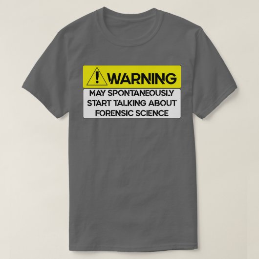 Forensic Scientist Investigation T-shirt (Design voorkant)