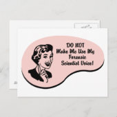 Forensic Scientist Voice Briefkaart (Voorkant / Achterkant)