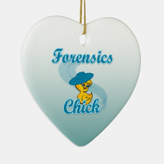 Forensics Chick #3 Keramisch Ornament (Rechts)