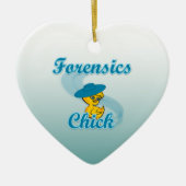 Forensics Chick #3 Keramisch Ornament (Voorkant)