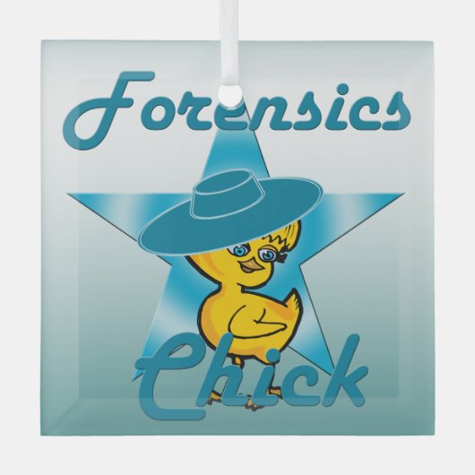 Forensics Chick #7 Glas Ornament (Voorkant)