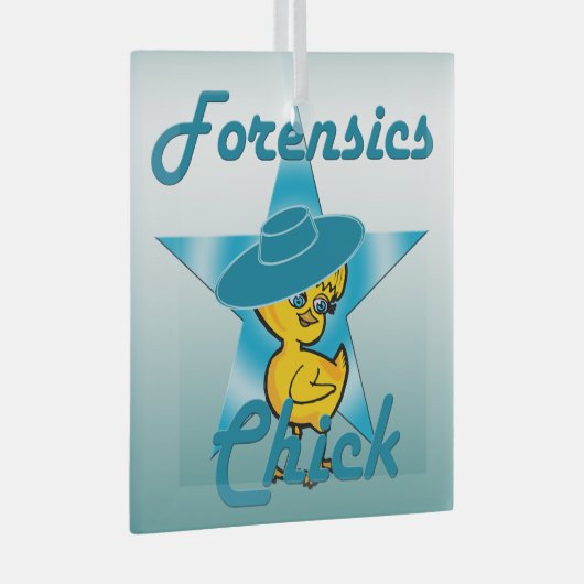 Forensics Chick #7 Glas Ornament (Voorkant Rechts)