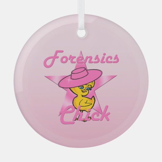 Forensics Chick #8 Glas Ornament (Voorkant)