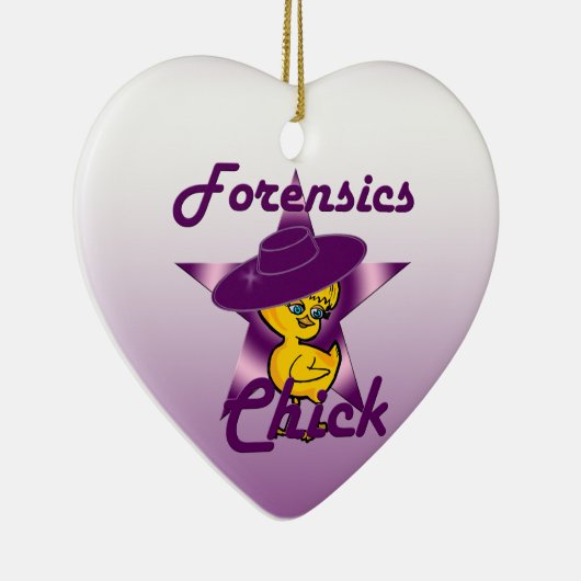 Forensics Chick #9 Keramisch Ornament (Rechts)