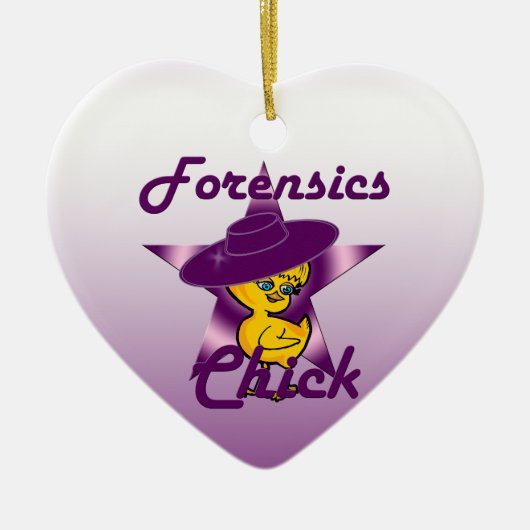 Forensics Chick #9 Keramisch Ornament (Voorkant)