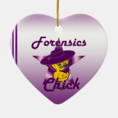 Forensics Chick #9 Keramisch Ornament (Achterkant)