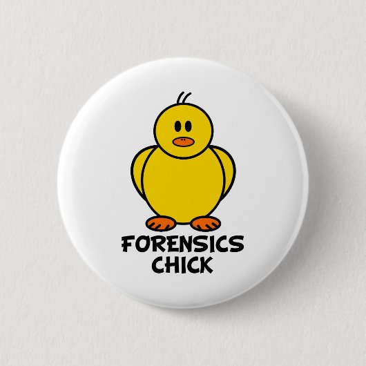 Forensics Chick Ronde Button 5,7 Cm (Voorkant)