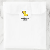 Forensics Chick Ronde Sticker (Tas)