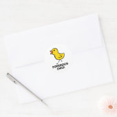 Forensics Chick Ronde Sticker (Envelop)