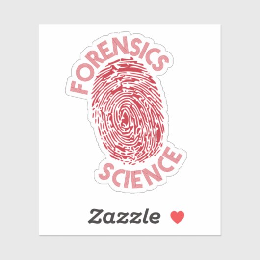 Forensics is eloquence and reduction sticker (Vel)