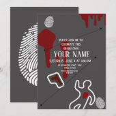 Forensics science afstuderen kaart, doctors afgest feestdagenkaart (Voorkant / Achterkant)