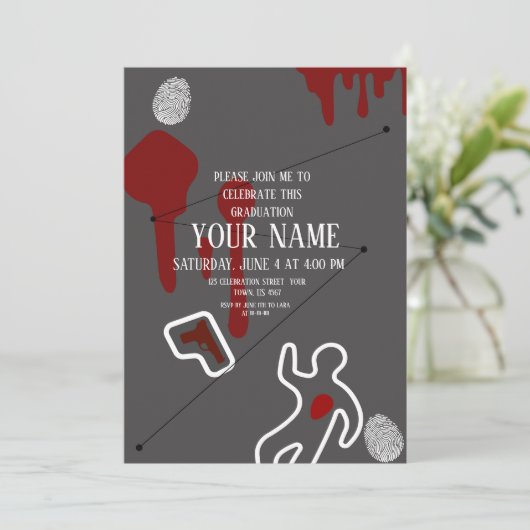 Forensics science afstuderen kaart, doctors afgest feestdagenkaart (Staand voorkant)