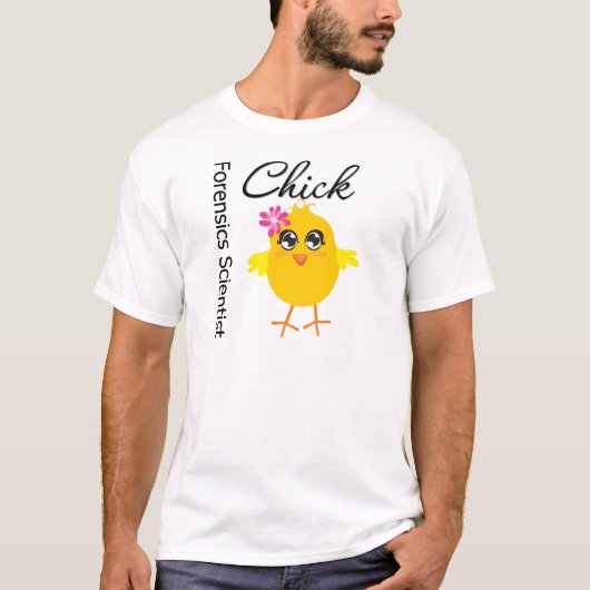 Forensionische scientist Chick T-shirt (Voorkant)