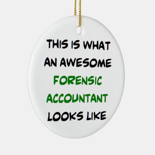 forensisch accountant, geweldige keramisch ornament (Rechts)