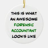 forensisch accountant, geweldige keramisch ornament (Voorkant)