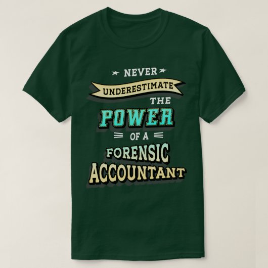 Forensisch accountant t-shirt (Design voorkant)