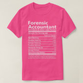 Forensisch accountantskantoor voeding en onmiskenb t-shirt (Design voorkant)