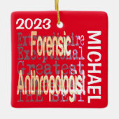 Forensisch antropoloog Extraordinaire CUSTOM Keramisch Ornament (Voorkant)