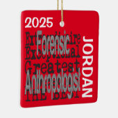 Forensisch antropoloog Extraordinaire CUSTOM Keramisch Ornament (Rechts)