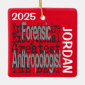 Forensisch antropoloog Extraordinaire CUSTOM Keramisch Ornament (Voorkant)