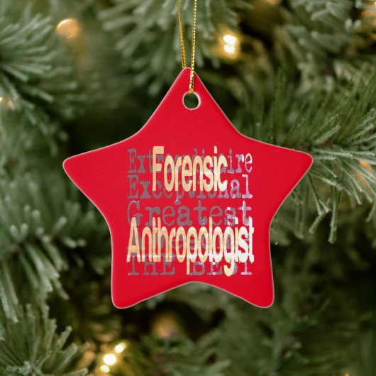 Forensisch antropoloog Extraordinaire Keramisch Ornament (Boom)
