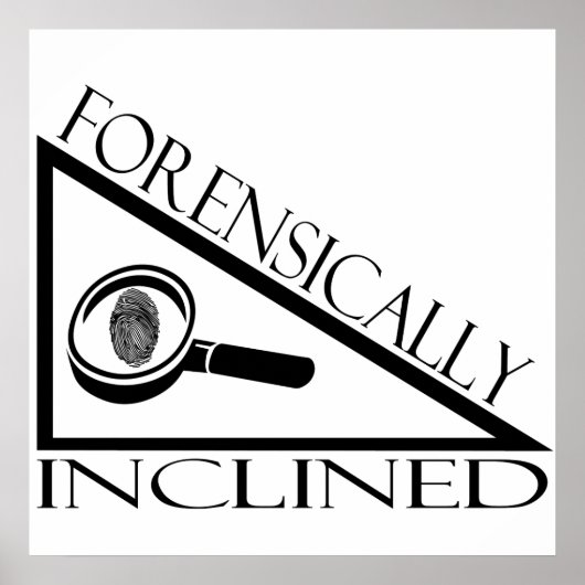 Forensisch ingespoten poster (Voorkant)
