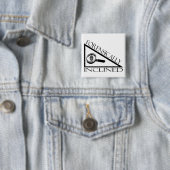 Forensisch ingespoten vierkante button 5,1 cm (In situ)