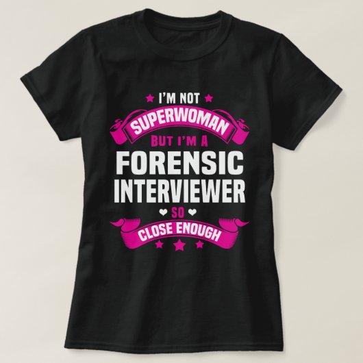 forensisch interviewer t-shirt (Design voorkant)