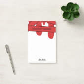 Forensisch labklasse bloed script naam   post-it® notes (Kantoor)
